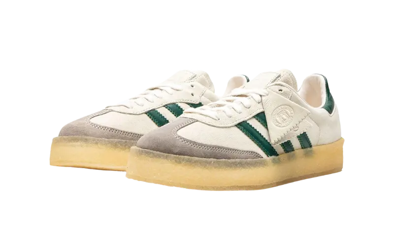 adidas Clarks 8th Street Samba by Ronnie Fieg Chalk White Green - MTHOR SHOP