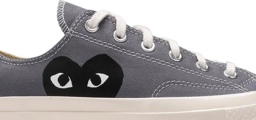 Chuck Taylor All-Star anni '70 Hi Comme des Garçons PLAY Grigio acciaio