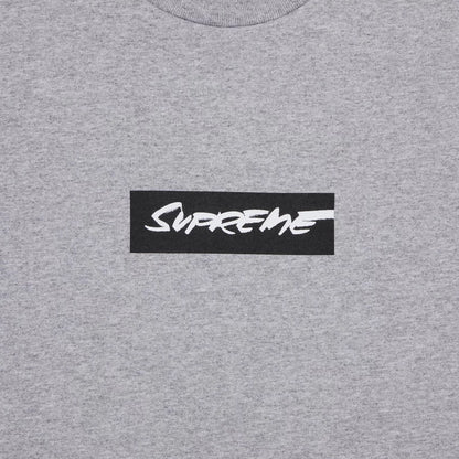 Supreme Futura Box Logo Tee Heather Grey