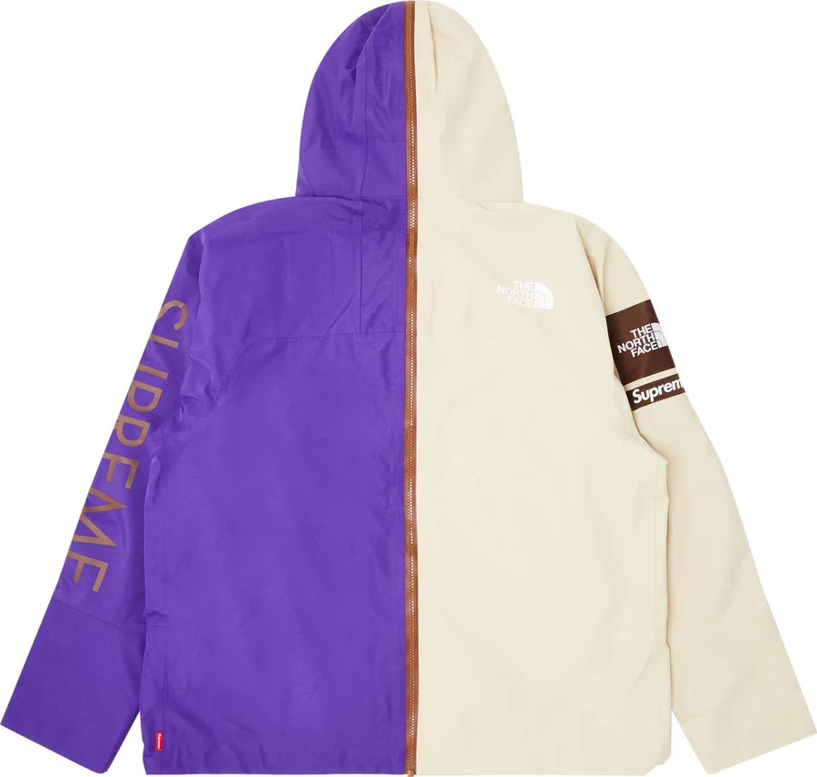 Supreme The North Face Split Taped Seam Shell Jacket Tan