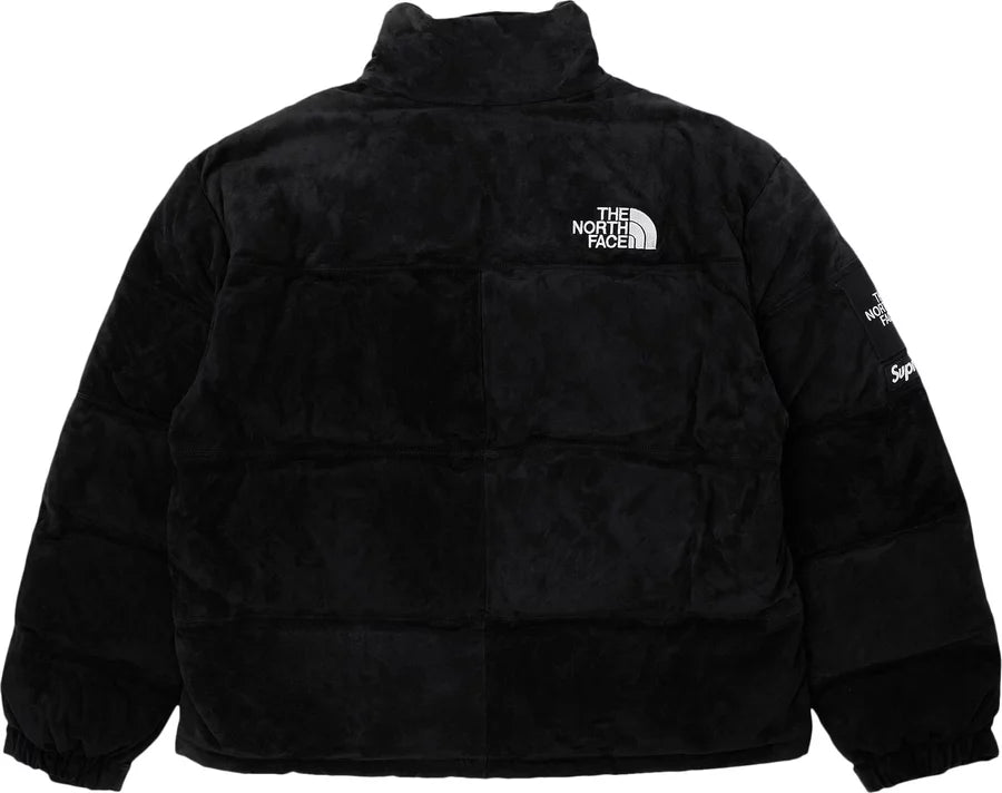 Supreme The North Face Suede Nuptse Jacket Black