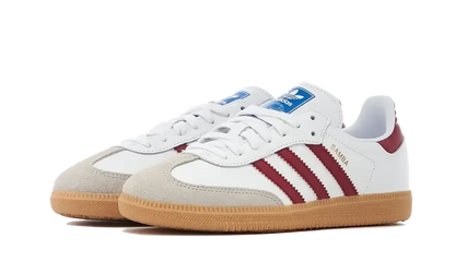 Adidas Samba OG White Burgundy Gum