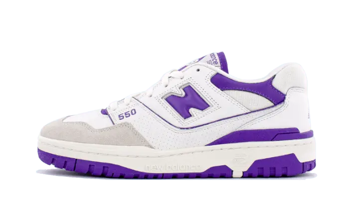 New Balance 550 White Purple - BB550WR1