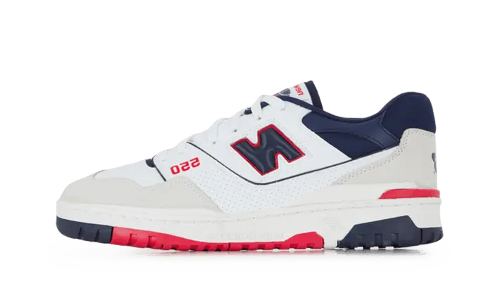 550 Premium White Navy Red