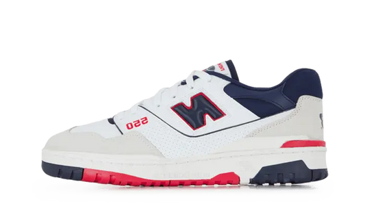 550 Premium White Navy Red