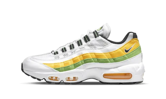 Air Max 95 Essential White Green Apple Tour Yellow