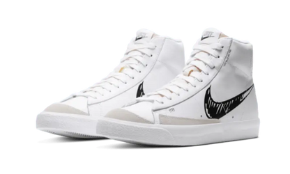 Nike Blazer Mid Sketch Black Swoosh - CW7580-101 